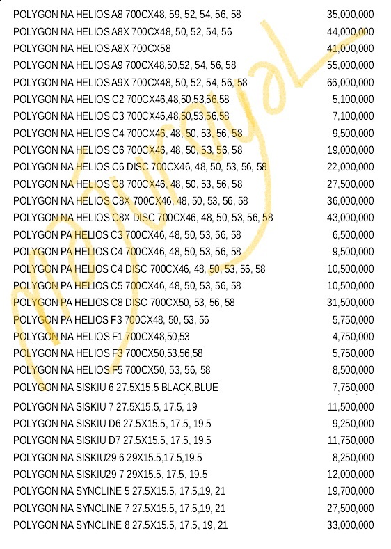  Toko  Sepeda  Online Majuroyal Daftar  Harga  Sepeda  Polygon 