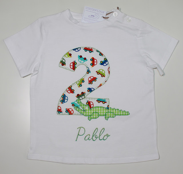 camiseta de cumpleaños 2 años cocodrilo