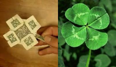 origami money 4 leaf clover comparison