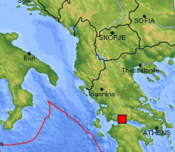 sismo 5,2 grados Grecia 10 de noviembre de 2011