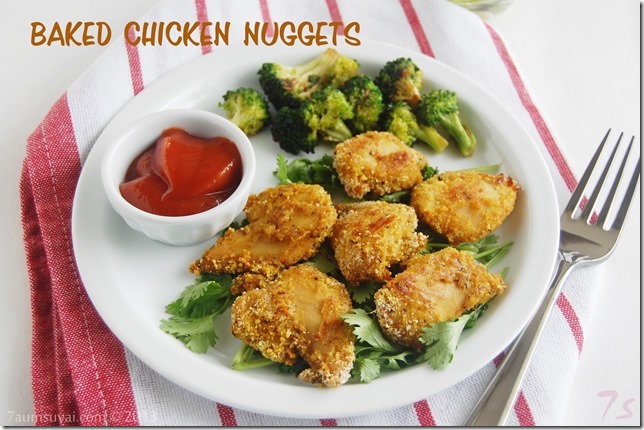 Baked chicken nuggets