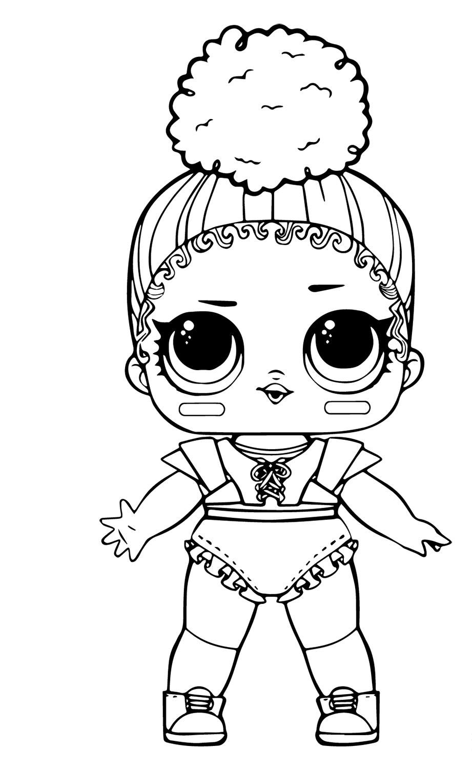 Little Lids Siobhan: LOL Doll Colouring Pages