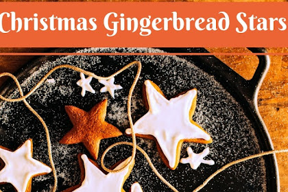 Christmas Gingerbread Stars #christmas #cookies