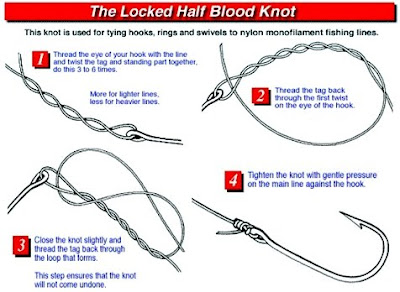 Mengikat Kail Dengan Teknik The Locked Half Blood Knot