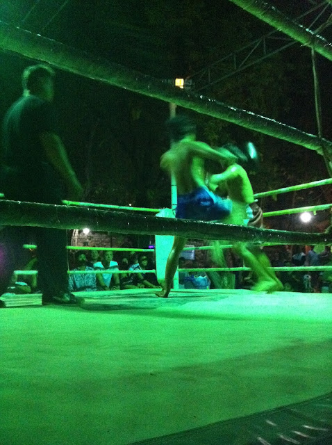 Thai boxing, Jungle bar, Ao Phai, Koh Samet, Thailand 