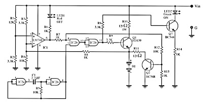 Automatic accu charger schematics