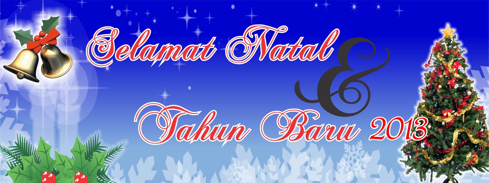 Spanduk Natal dan Tahun Baru ~ Free Download Desain