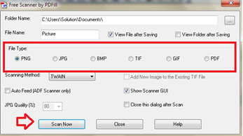 Freeware scan to pdf.