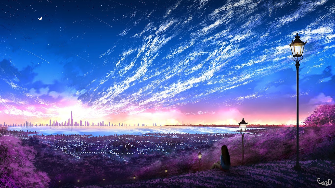 16++ Scenery Anime Wallpaper 1366x768