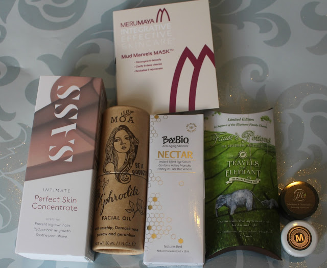 All of the products I received in the March Blogger Beauty Box