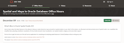 Spatial and Maps in Oracle Database Office Hours