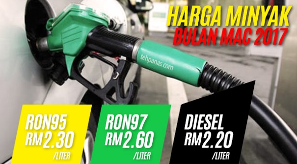 TERKINI!! Harga RON 95 & RON 97 Kekal, Diesel Naik 5 Sen ...