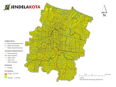 Peta Topografi Kota Pekalongan