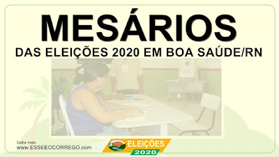 Conheça os mesários das eleições 2020