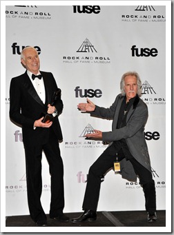 John Densmore & Jac Holzman at the 26th Annual Rock&Roll Hall of Fame 006