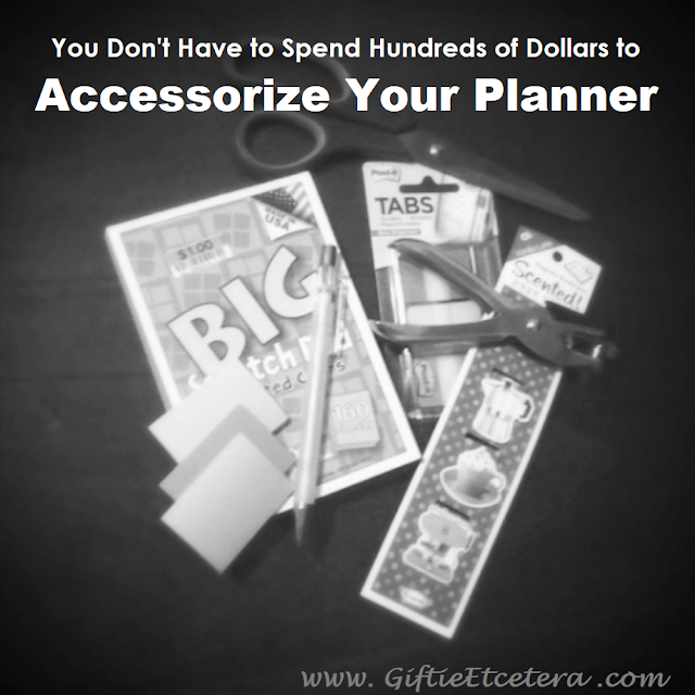 cheap planner accessories; planner on a budget; planner supplies
