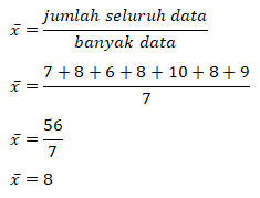 Contoh Soal Simpangan Rata-rata