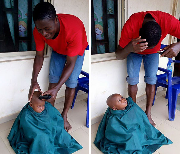 Starving Child Deemed To Be A Witch Recently Had His First Day Of School!