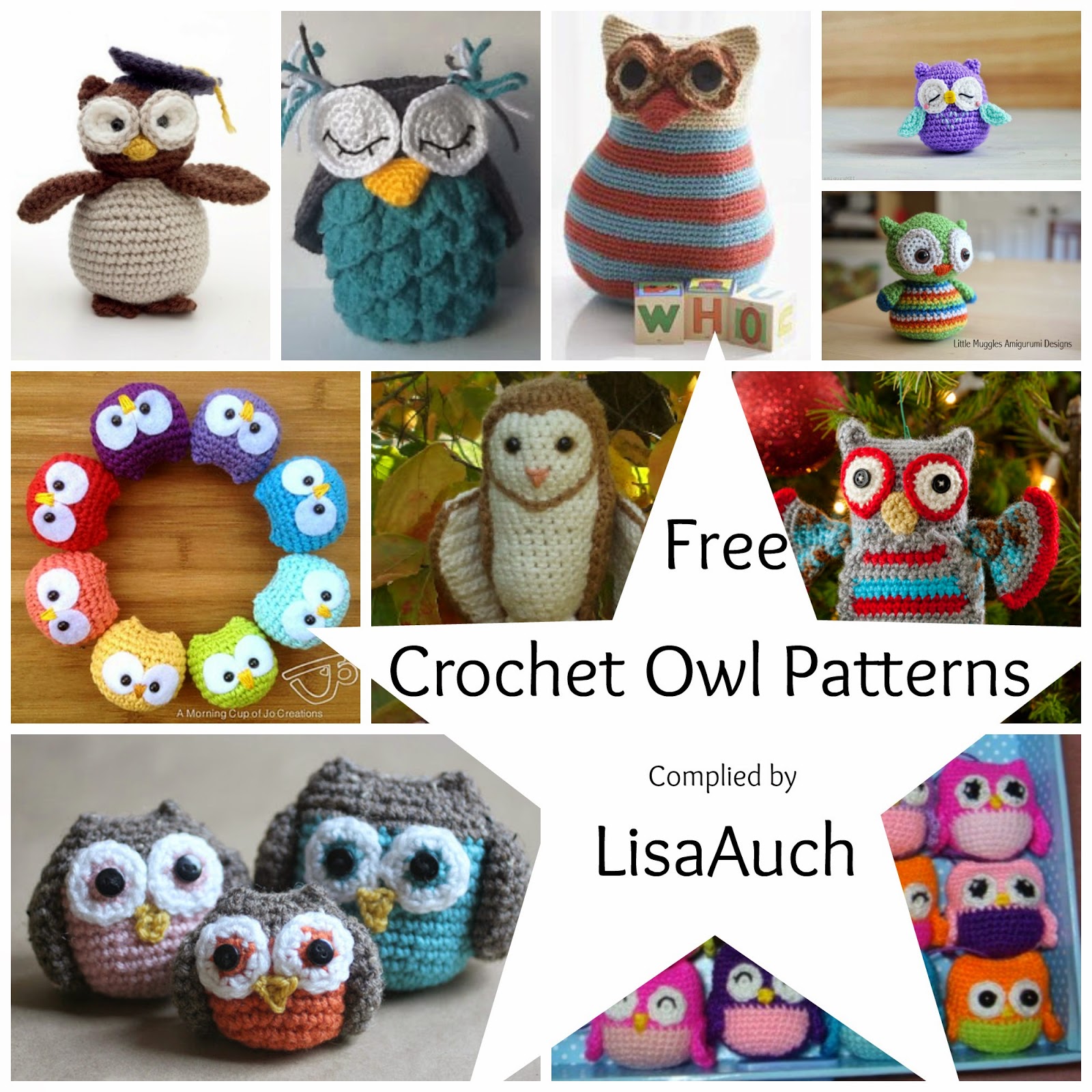 Free Crochet  Patterns and Designs by LisaAuch Free 