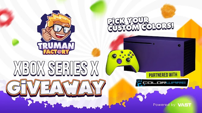 Sorteio de um Xbox Series X Personalizado - Truman Factory