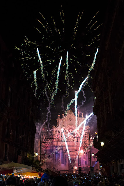 Festa di Sant'Agata a Catania: i fuochi d'artificio