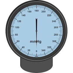 A Mercury Spyghmomanometer to check Blood Pressure