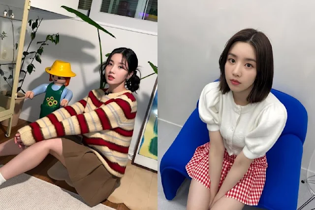10 OOTD Ideas with Mini Skirt from Kwon Eunbi, Simple and Girly!