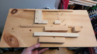 Custom-made drill jig, "configured" for a 1590BB enclosure.