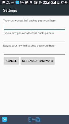Desktop backup password feature in android 