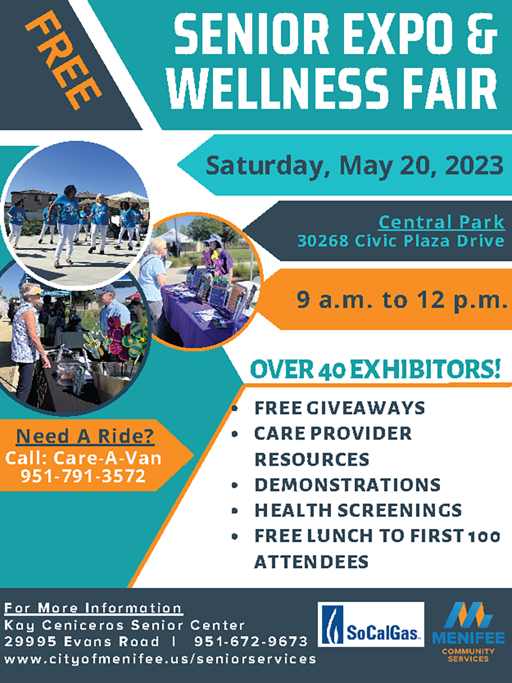 Senior Expo and Wellness Fair set for May 20 Menifee 24/7