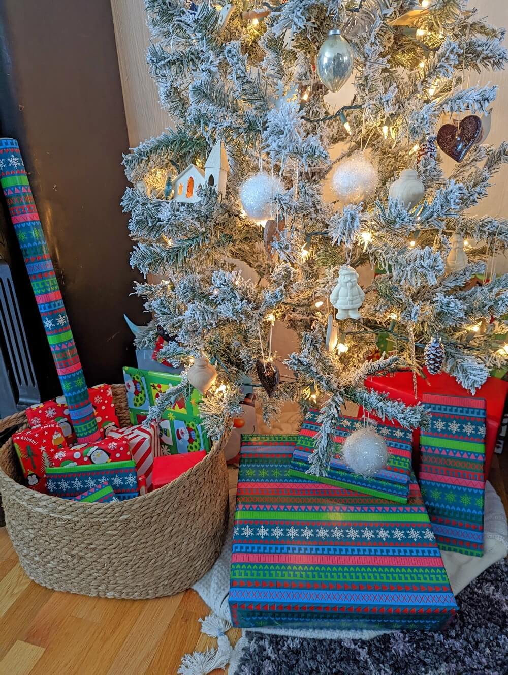 DIY Christmas Tree Skirt From Thrifted Sweaters