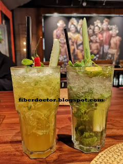 Cucumber and Passion Fruit Mojito. Lemongrass Mojito