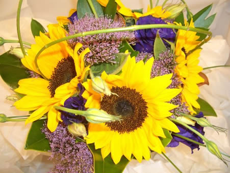 Wedding Flowers Yellow and Purple