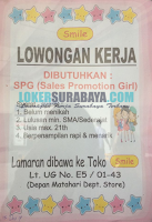 Lowongan Kerja Surabaya di Toko Smile Terbaru Desember 2019