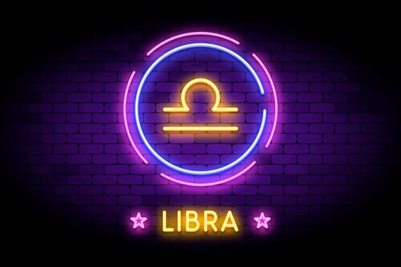 Libra Neon Zodiac Signs : Free Astrology Wallpapers Background Images