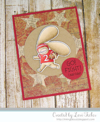 Go! Fight! And Eat Cake card-designed by Lori Tecler/Inking Aloud-stamps from The Cat's Pajamas