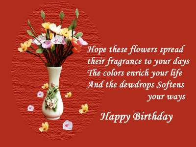 Birthday Greetings In Gif. Happy Birthday Greeting Card