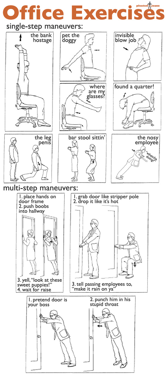 Office Exercises in Funny Way-funny