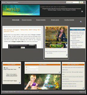 magazine blogger template 2009 layout