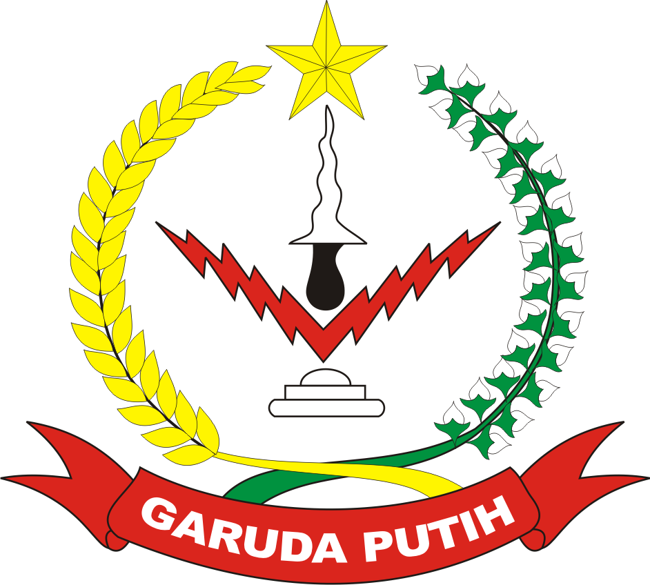 Logo Komando Resort Militer Korem 042 Garuda  Putih  