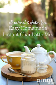 Easy Homemade Instant Chai Latte Mix Recipe - gluten free, paleo, vegan, healthy, clean eating recipe, sugar free