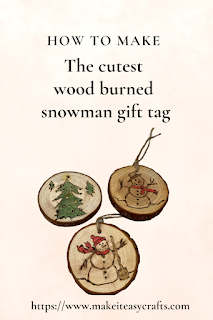 snowman gift tag