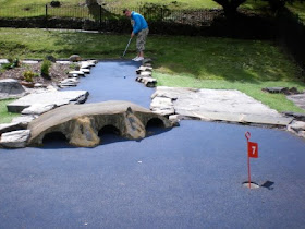 Crazy Golf at Riverside Park in Llangollen