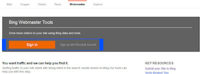 Bing webmaster