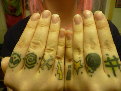 finger tattoo. Finger Tattoo