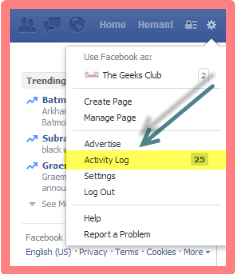 How To Remove Activity Log On Facebook