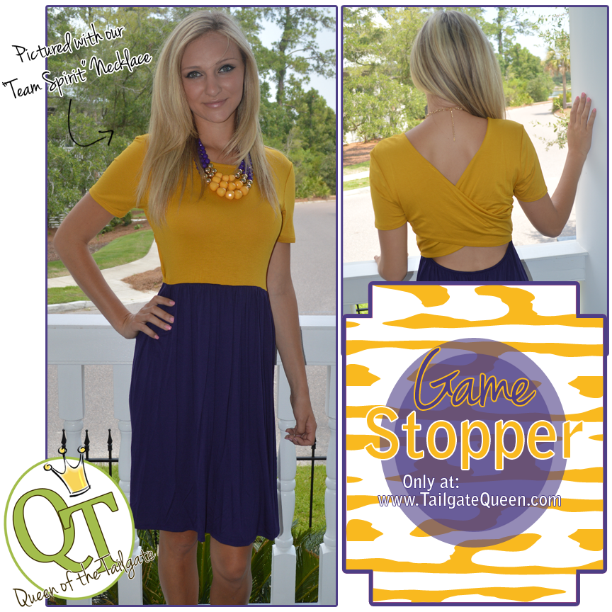 http://tailgatequeen.com/collections/lsu-gameday-dresses/products/lsu-game-stopper-dress