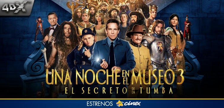 “Una noche en el museo 3: El secreto de la Tumba” se estrena en Venezuela.