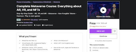 best course to learn Metaverse on Udemy