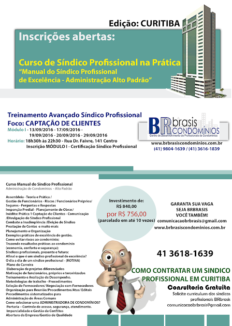 CURSO DE SÍNDICO PROFISSIONAL EM CURITIBA